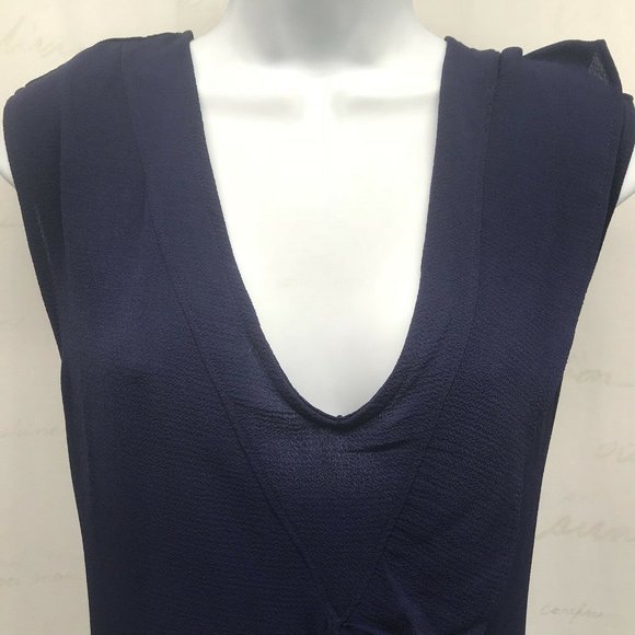 Spirit of Grace Crepe Dress  XL Blue Sleeveless - Picture 6 of 8